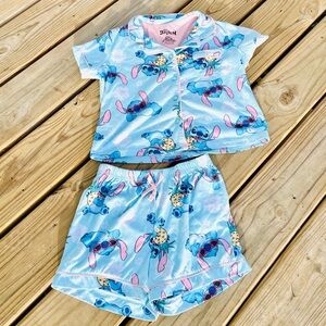 Disney Stitch Girl Pajama Set Top and Shorts set
